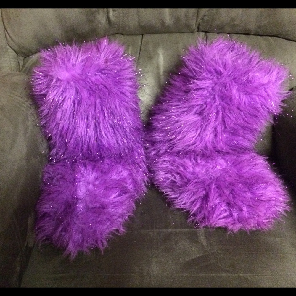 Justice fuzzy slippers